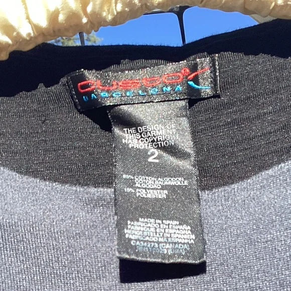 🍄Rare Custo Mushroom Birds Tree Art to Wear Black Mini Dress Sz 2 Boho Hippie - Picture 4 of 4